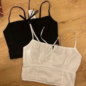 NWT beautiful Abercrombie Linen crop tops